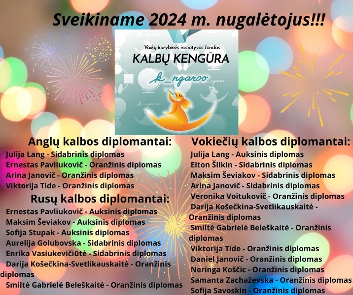 Kalbų KENGŪRA 2024